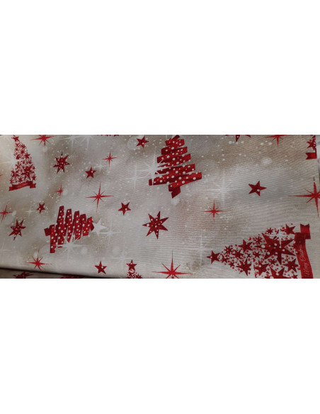 Loneta Navidad con arbolitos