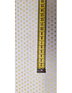 Tela Navidad con estrellas doradas 2