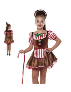 Disfraz galleta de Navidad para niña