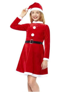 Disfaz Mamá Noel Claus infantil