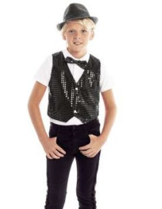 Chaleco de lentejuelas infantil