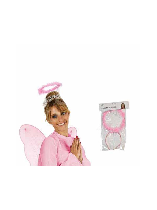 Diadema ángel rosa