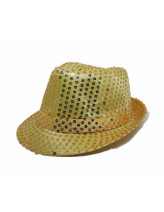 Sombrero gánster lentejuelas con luz 2