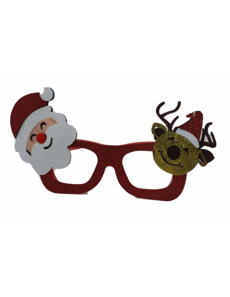 Gafas navideñas con muñecos