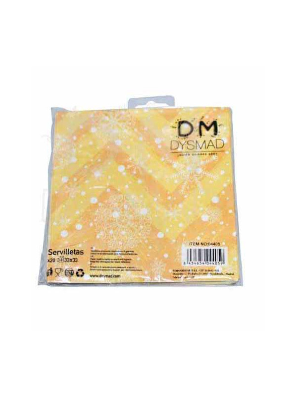 Servilletas navideñas dorada