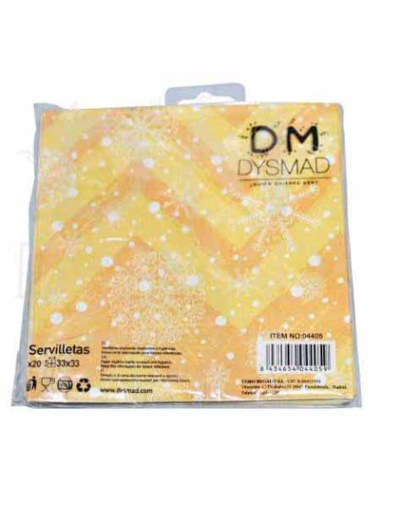 Servilletas navideñas dorada