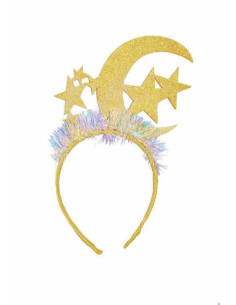 Diadema luna y estrellas