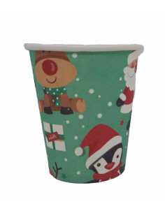 Vaso pingüinos navideños