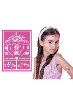 Plantilla maquillaje fantasía princesa