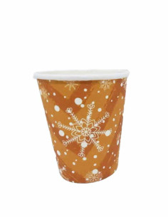 Vasos navideños dorados