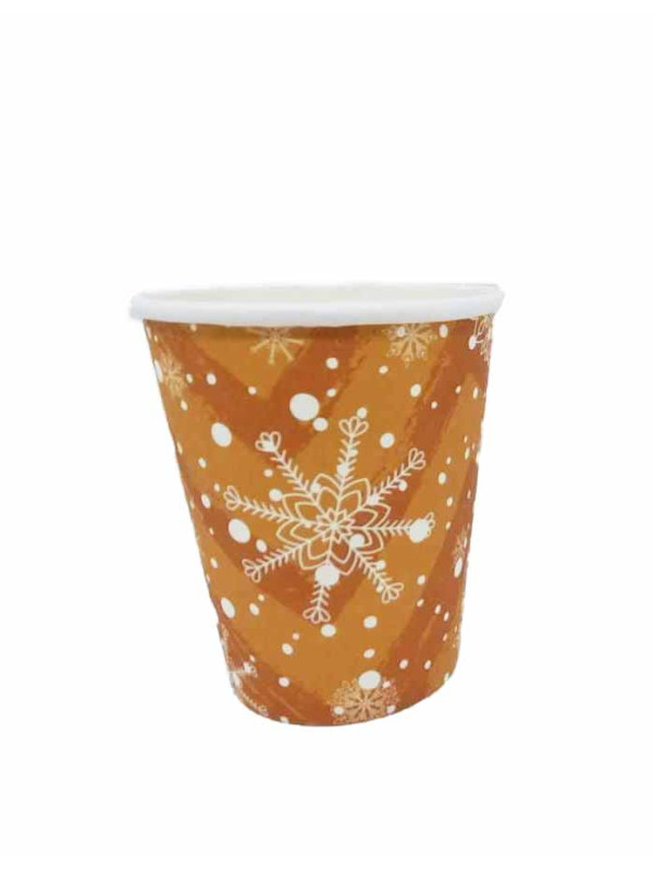 Vasos navideños dorados