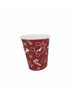 Vasos navideños rojo