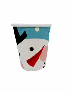 Vasos navideños muñeco navideño
