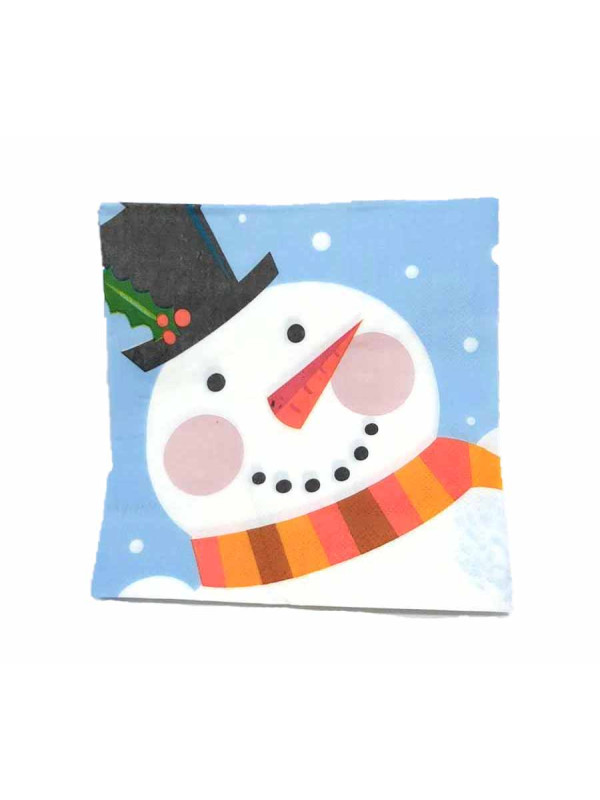 Servilletas navideñas muñeco de nieve