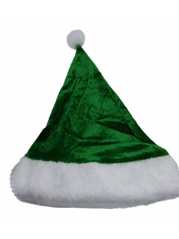 Gorro Papá Noel verde para bebé