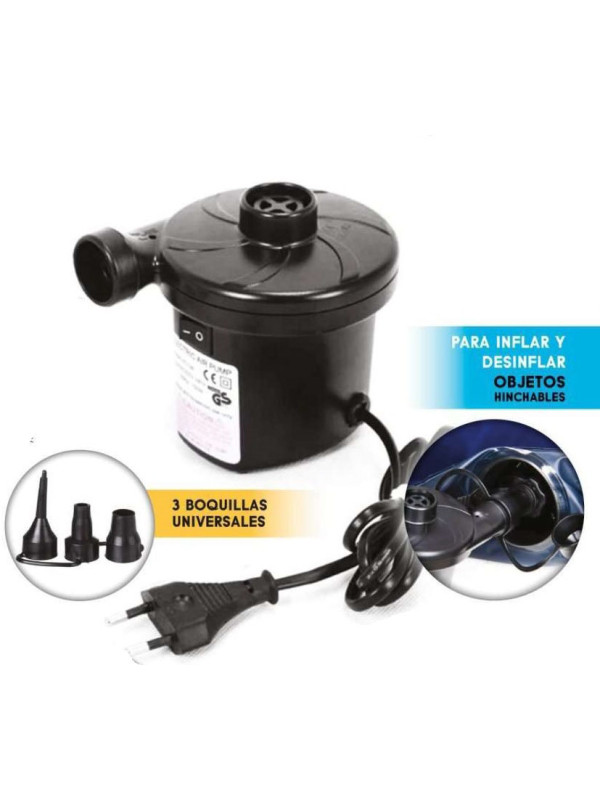 Inflador eléctrico negro