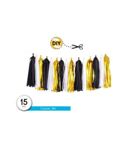 Guirnalda de 15 pompones