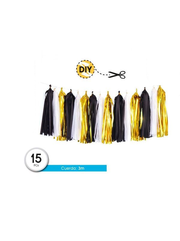 Guirnalda de 15 pompones