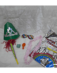 Cotillón popular metalizado