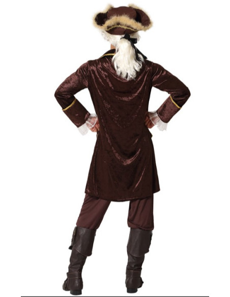 Disfraz pirata marrón hombre