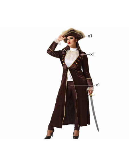 Disfraz pirata mujer talla grande