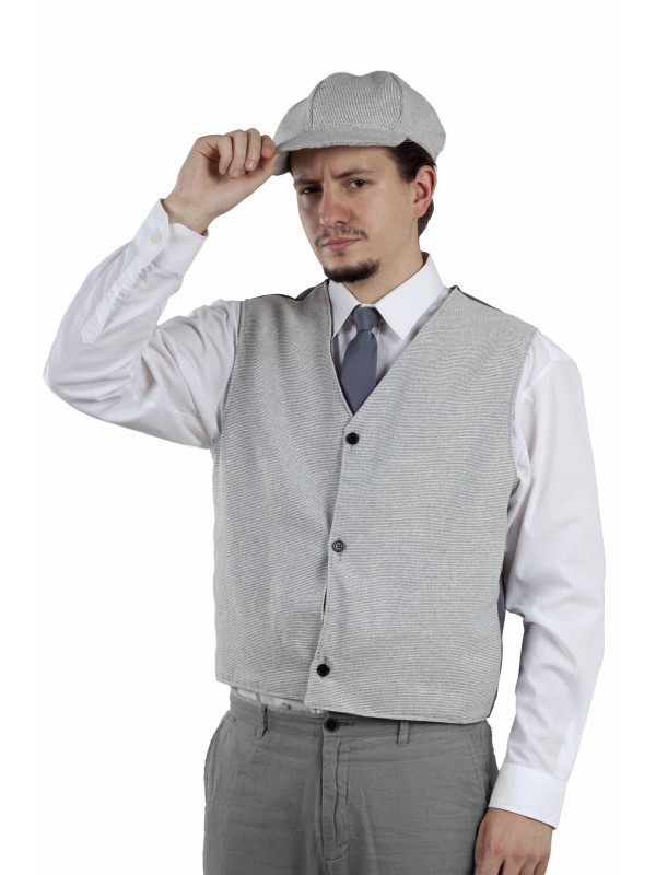 Set años 20 gris para adulto