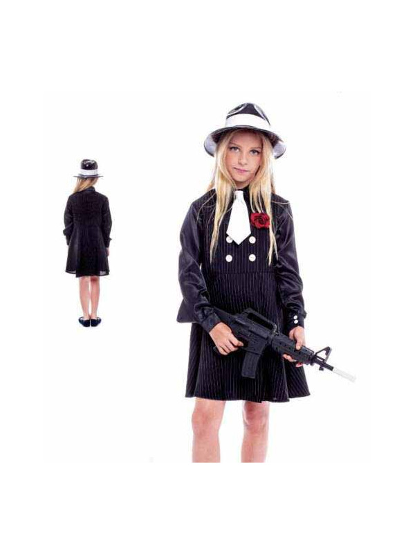 Disfraz gángster para niña