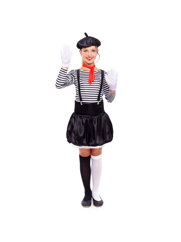 Disfraz mimo Parisina niña