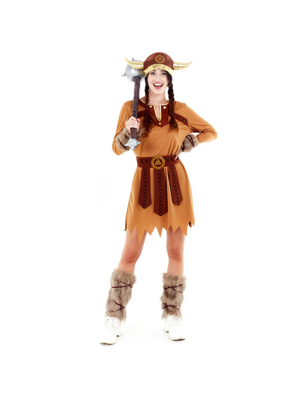 Disfraz vikinga para mujer