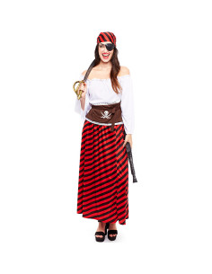 Disfraz Pirata Mujer Smiffy's con Vestido, Tiras, Cinturón y
