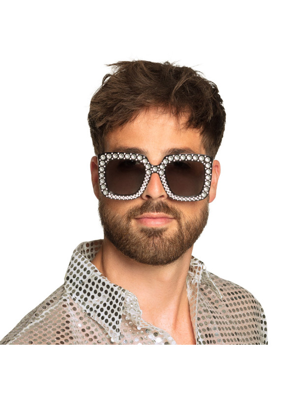 Gafas disco diamantes hombre