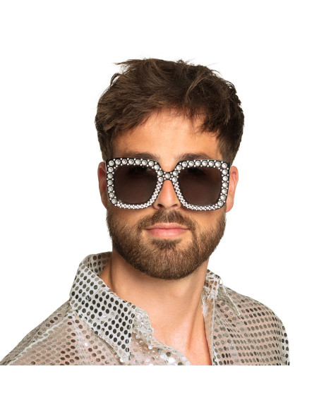 Gafas disco diamantes hombre
