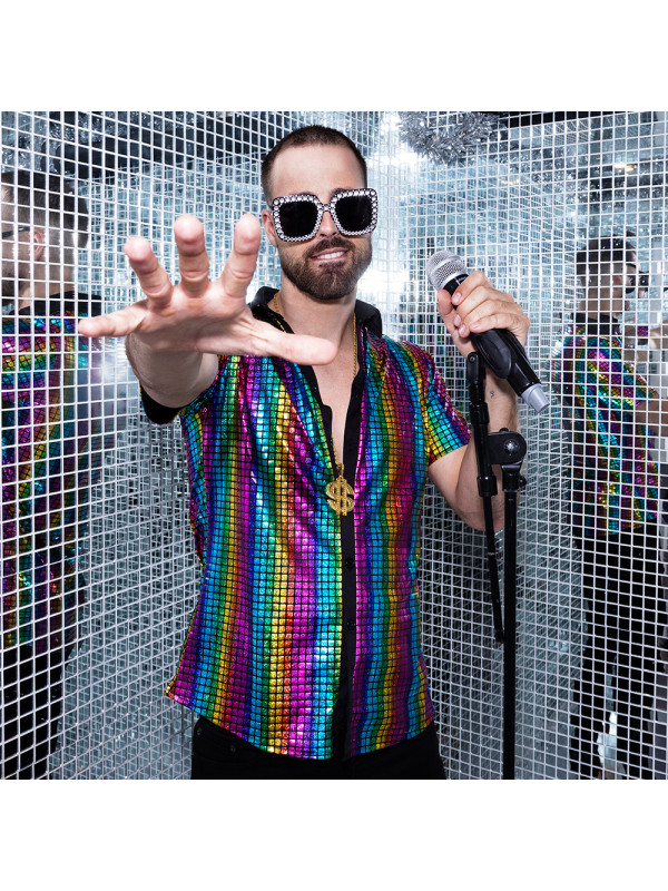 Gafas disco diamantes party