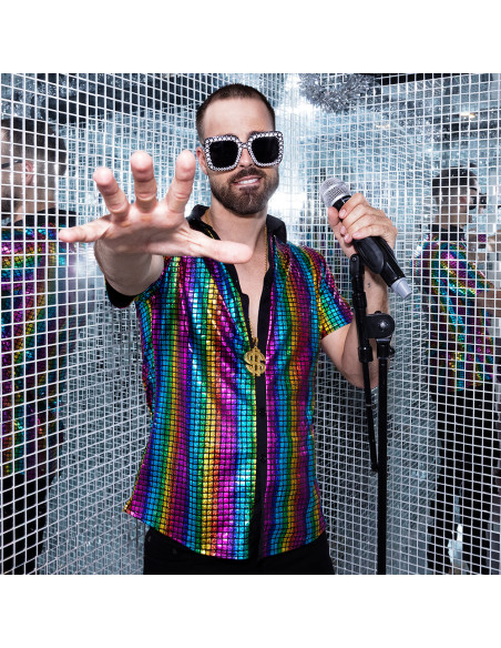 Gafas disco diamantes party