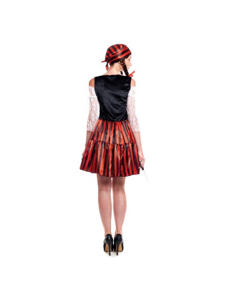 Disfraz pirata stripes mujer
