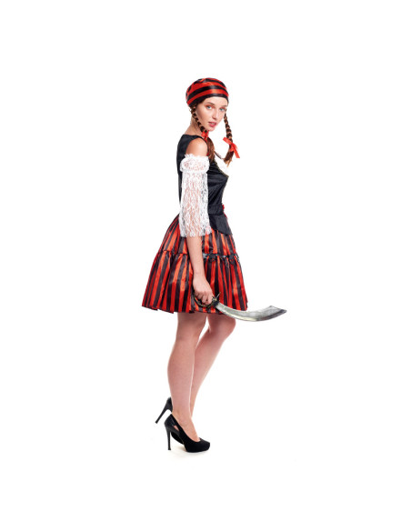 Disfraz pirata stripes mujer