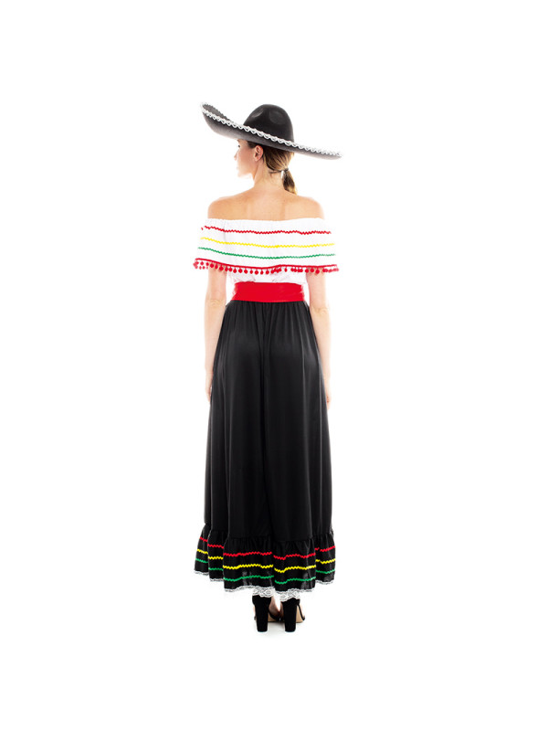 Vestido mejicana para mujer