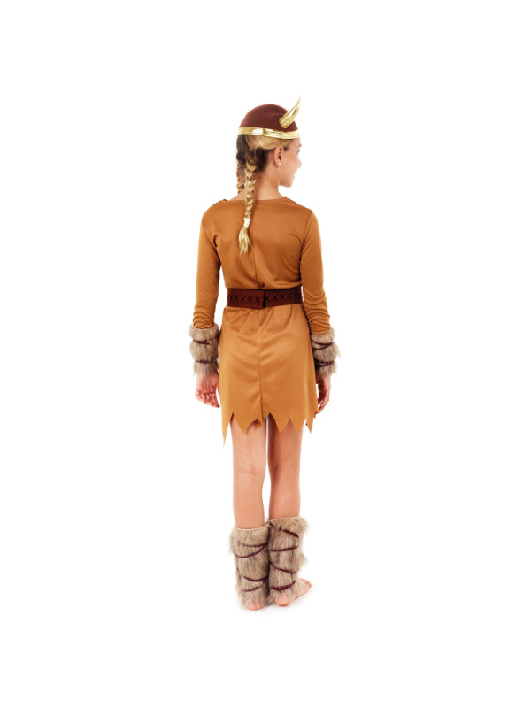 Disfraz vikinga de niña
