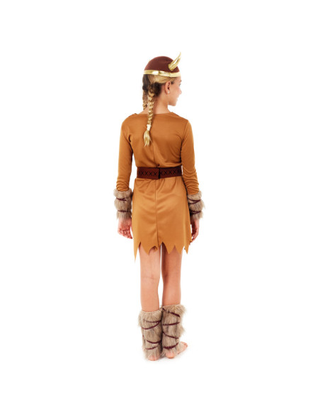 Disfraz vikinga de niña