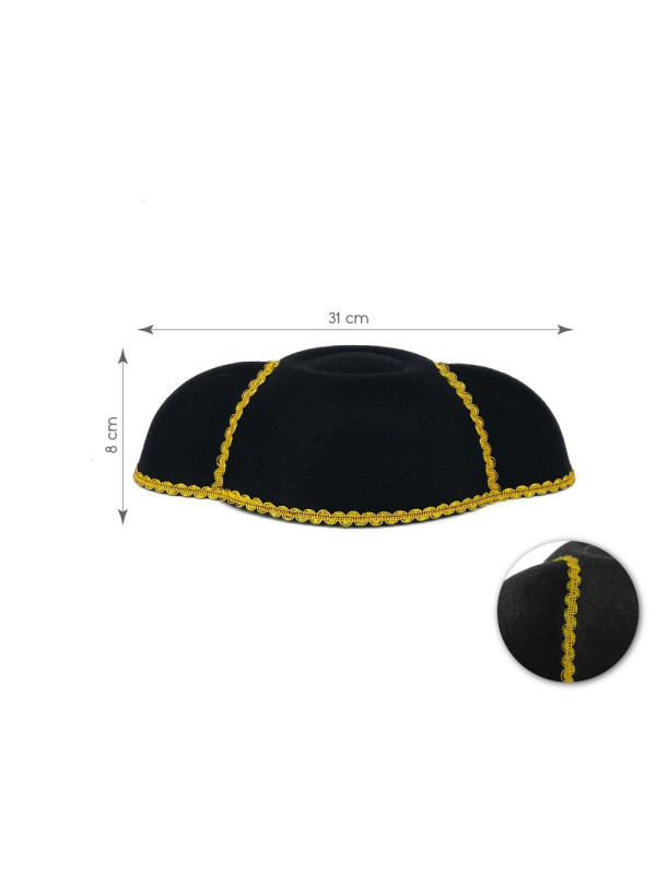 Montera torero con ribetes