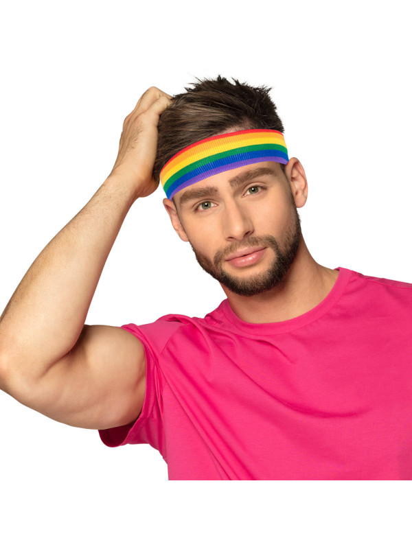 Cinta deportiva arcoíris