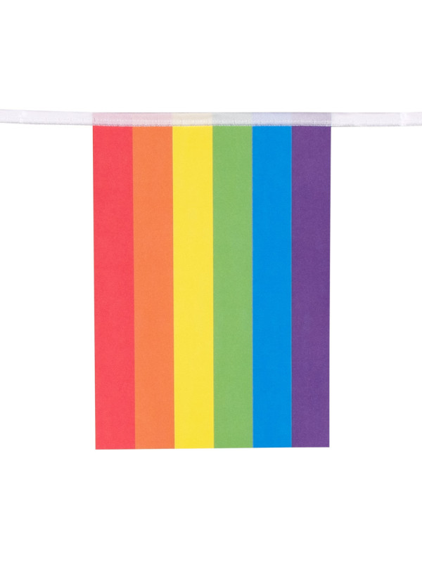 Banderines arcoíris rectangulares