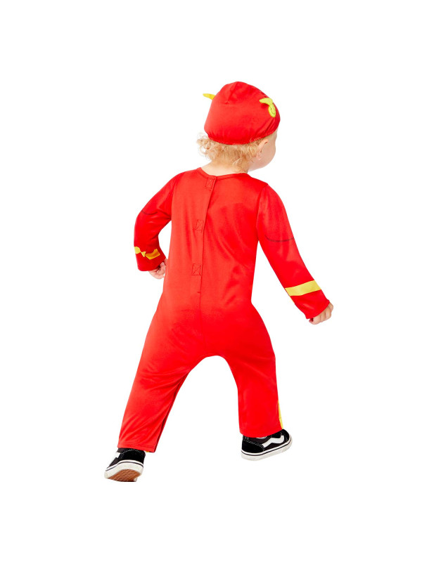 Disfraz Flash para bebé espalda