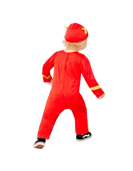 Disfraz Flash para bebé espalda