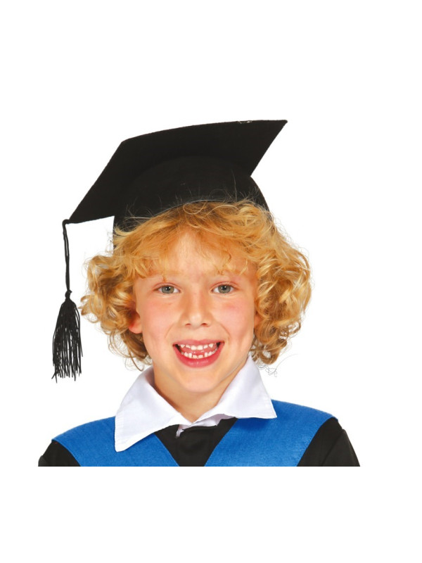 Birrete infantil negro