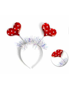Diadema corazones San Valentin