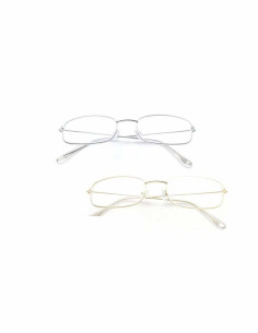 Gafas metálicas rectangulares