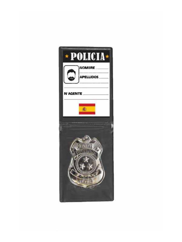 Placa policia bolsillo