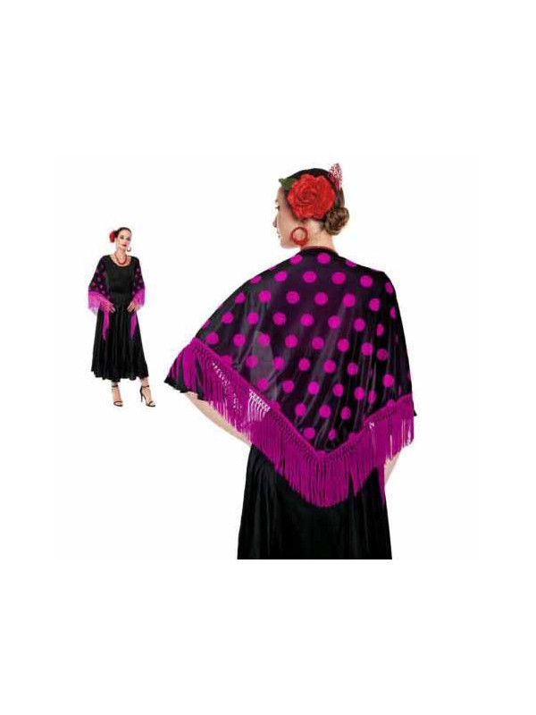 Manton lunares vestido andaluza