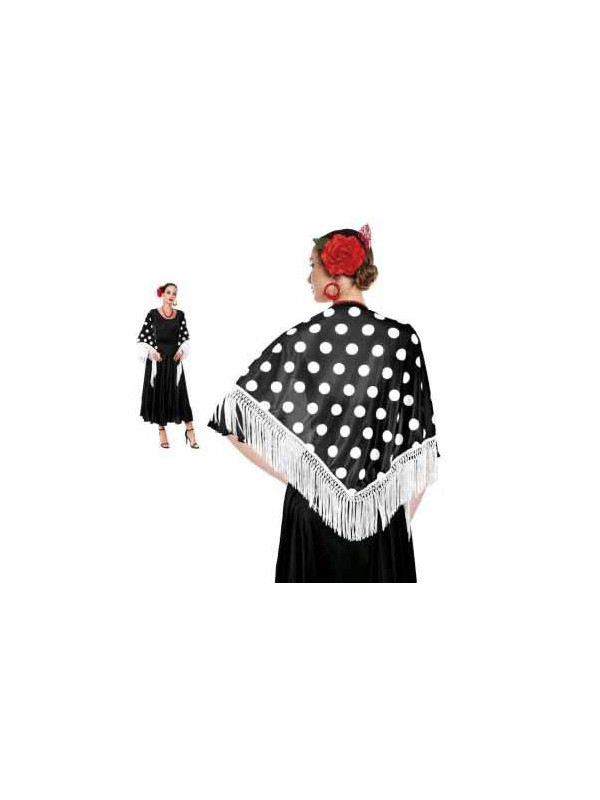 Manton lunares vestido andaluza